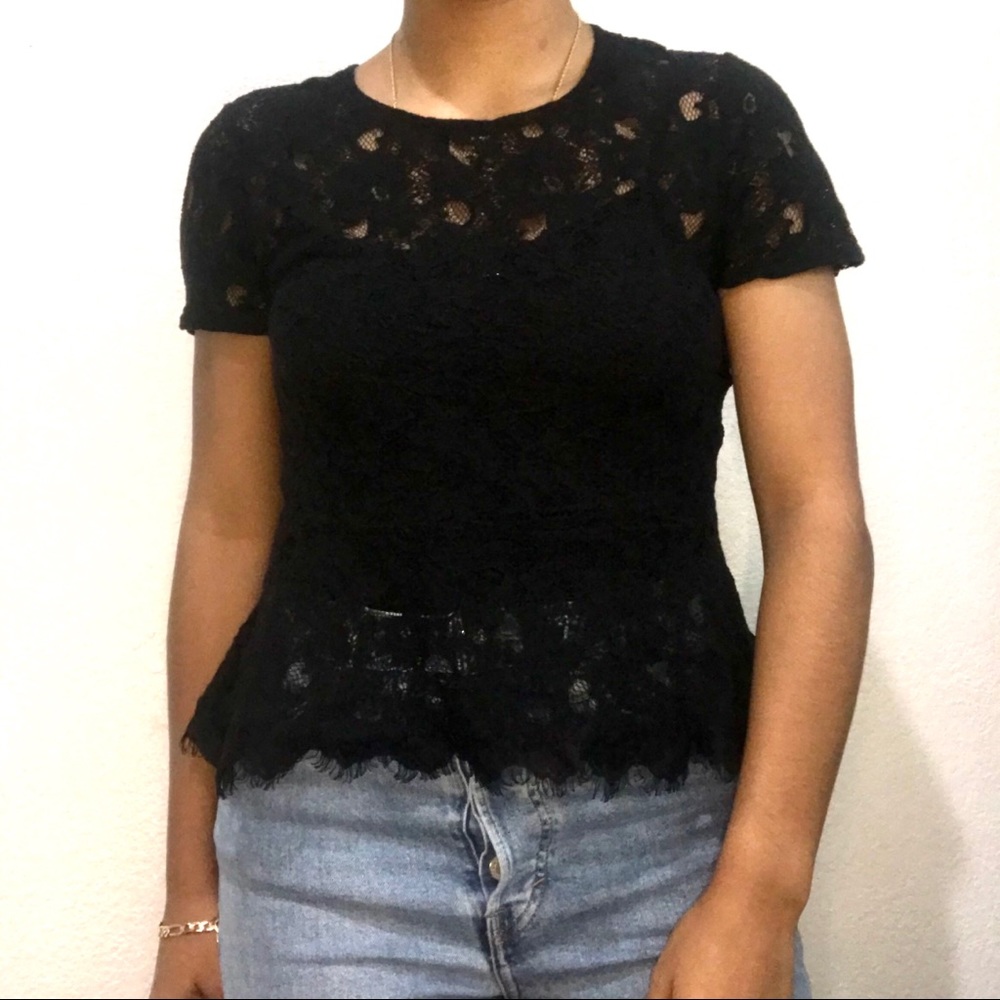 Black Lace Top/Blouse | Forever 21